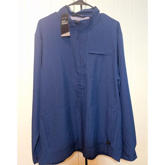 Travis Mathew Full Zip Blue Storm Chaser Golf Jacket Sargasso Sea XL NWT $155 - Picture 4 of 12